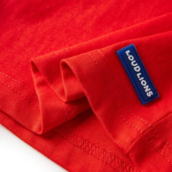 Piros hosszúujjú gyerekpóló 104