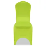 4 db zöld nyújtható székszoknya