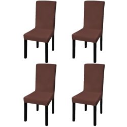 4 db barna szabott nyújtható székszoknya