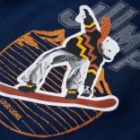 Tengerészkék kapucnis gyerekpulóver 92