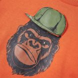 Sötét narancssárga gyerekpulóver 104