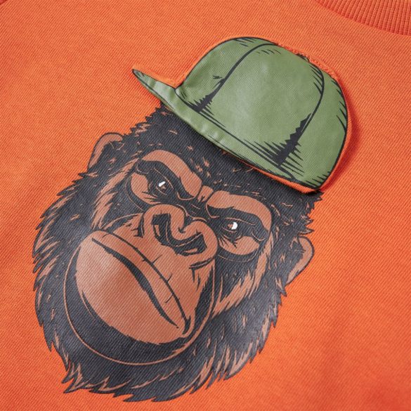 Sötét narancssárga gyerekpulóver 128