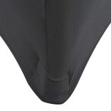 2 db antracitszürke nyújtható asztali védőhuzat 120x60,5x74 cm