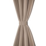 2 db krémszínű sötétítőfüggöny fém fűzőlyukakkal 135 x 175 cm