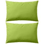 2 db almazöld kültéri párna 60 x 40 cm