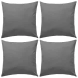 4 db szürke kültéri párna 45 x 45 cm