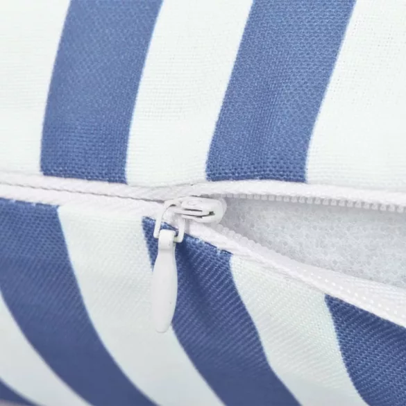 4 db tengerészkék csíkos kültéri párna 45 x 45 cm