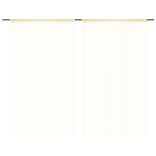 2 db krémszínű zsinórfüggöny 100 x 250 cm