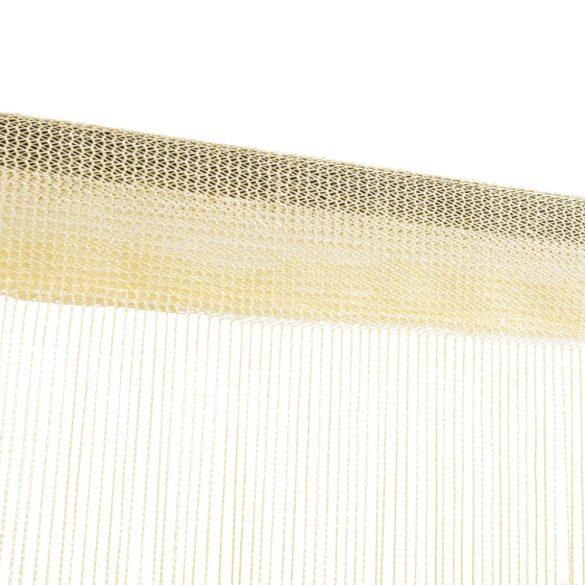 2 db krémszínű zsinórfüggöny 100 x 250 cm