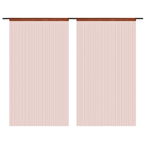 2 db barna zsinórfüggöny 100 x 250 cm