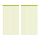 2 db zöld zsinórfüggöny 140 x 250 cm