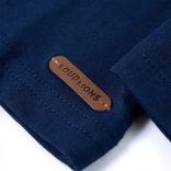 Tengerészkék hosszú ujjú gyerekpóló 128