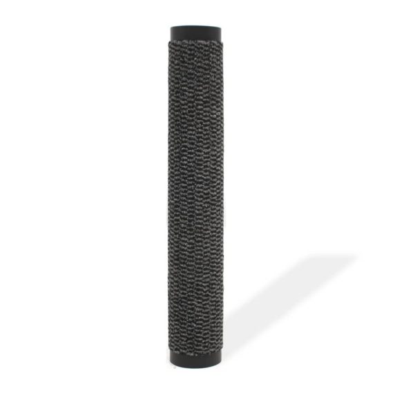 antracitszürke négyszögletes szennyfogó szőnyeg 120 x 180 cm