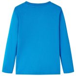 Kobaltkék hosszúujjú gyerekpóló