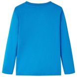 Kobaltkék hosszúujjú gyerekpóló 116