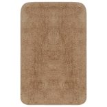 3 darabos bézs szövet fürdőszobaszőnyeg-garnitúra