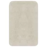 3 darabos fehér szövet fürdőszobaszőnyeg-garnitúra