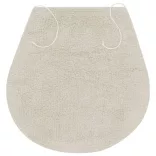 3 darabos fehér szövet fürdőszobaszőnyeg-garnitúra