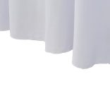 2 darab fehér sztreccs asztalszoknya 120 x 60,5 x 74 cm