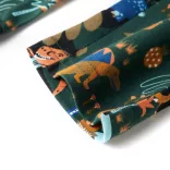 Sötétzöld hosszú ujjú gyerekpizsama 104