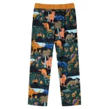 Sötétzöld hosszú ujjú gyerekpizsama 140