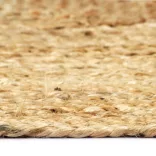 természetes színű kézzel font jutaszőnyeg 80 x 160 cm