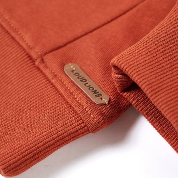 Világos rozsda színű gyerekpulóver 128