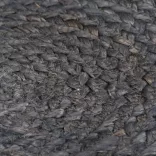 4 db sima sötétszürke kerek jutaalátét 38 cm