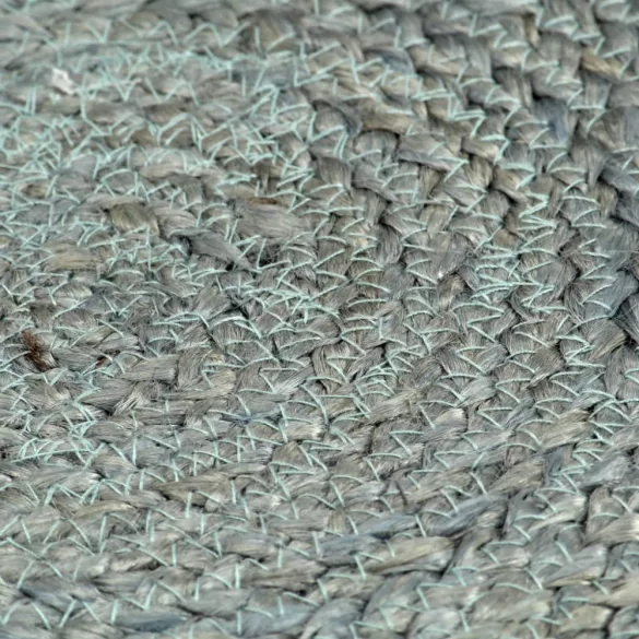 4 db sima olívazöld kerek jutaalátét 38 cm