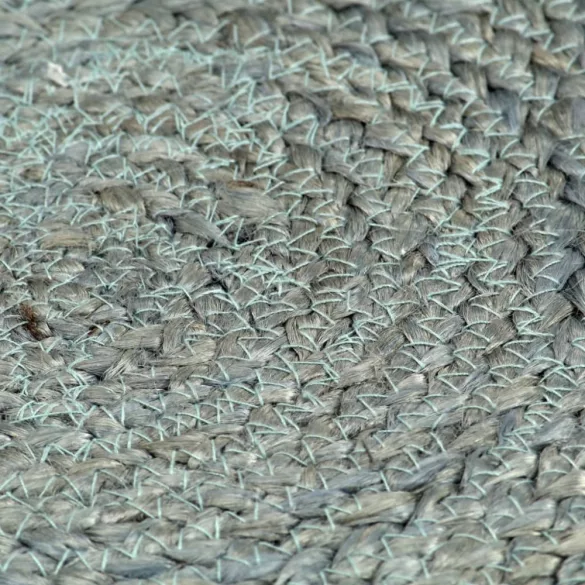 6 db sima olívazöld kerek jutaalátét 38 cm