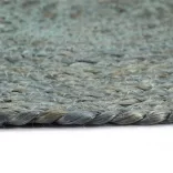 6 db sima olívazöld kerek jutaalátét 38 cm