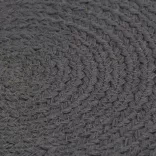 6 db sima sötétszürke kerek pamutalátét 38 cm