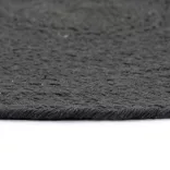 6 db sima sötétszürke kerek pamutalátét 38 cm