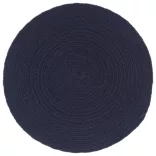 6 db sima tengerészkék kerek pamutalátét 38 cm
