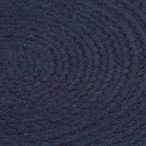 6 db sima tengerészkék kerek pamutalátét 38 cm