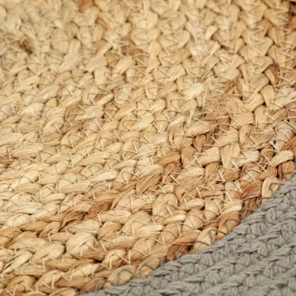 4 db természetes és szürke juta-pamut alátét 38 cm