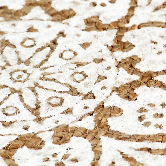 6 db fehér kerek jutaalátét 38 cm