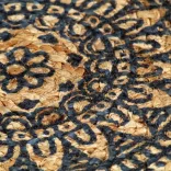 4 db sötétkék kerek jutaalátét 38 cm