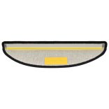 15 db antracitszürke félkör alakú lépcsőszőnyeg 56 x 17 x 3 cm