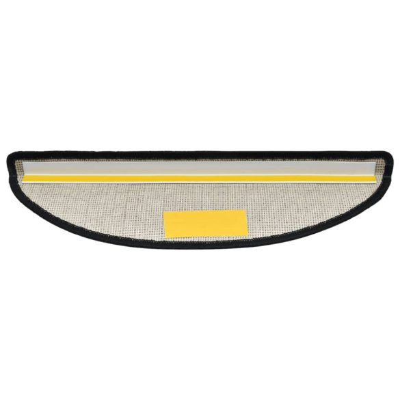 15 db antracitszürke félkör alakú lépcsőszőnyeg 56 x 17 x 3 cm