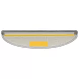 15 darab világosszürke lépcsőszőnyeg 56 x 17 x 3 cm