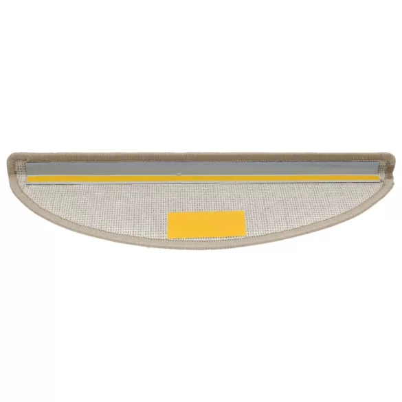 15 db lépcsőszőnyeg 56 x 17 x 3 cm bézs félkör alakú