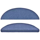 15 db kék félkör alakú lépcsőszőnyeg 56 x 17 x 3 cm