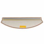 15 db világosbarna, félkör alakú, nagy lépcsőszőnyeg 65 x 24 x 4 cm