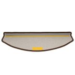 15 db 65 x 24 x 4 cm kávébarna félkör alakú nagy lépcsőszőnyeg