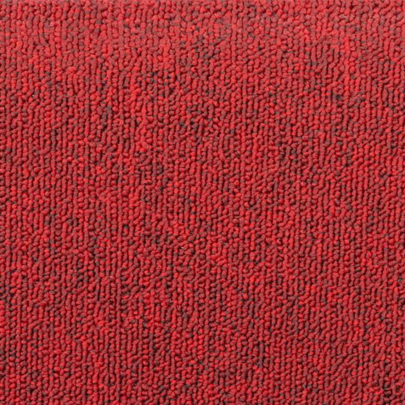 15 db-os piros félkör alakú lépcsőszőnyegek, 65 x 24 x 4 cm, nagy