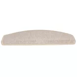 15 db lépcsőszőnyeg 65 x 24 x 4 cm bézs félkör alakú, nagy