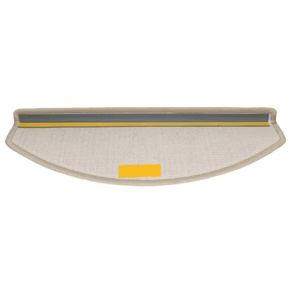 15 db lépcsőszőnyeg 65 x 24 x 4 cm bézs félkör alakú, nagy