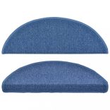 15 darab kék lépcsőszőnyeg 65 x 24 x 4 cm