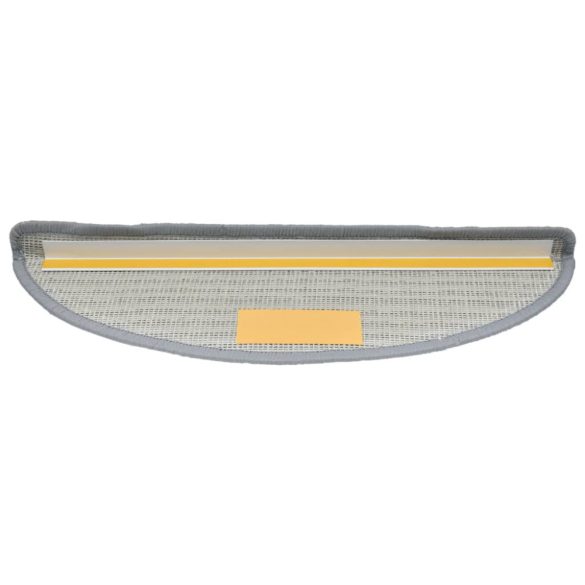 15 db szürke félkör alakú lépcsőszőnyeg 56 x 17 x 3 cm